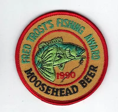 1990 Fred Trost Moosehead Fishing Patch -michigan Dnr Deer-bear-turkey-elk-moose • $5.99