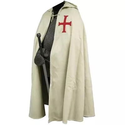 Medieval Tunic Surcoat & LARP Cloak Men Cosplay For Adult Reenactment Costume • £90.59