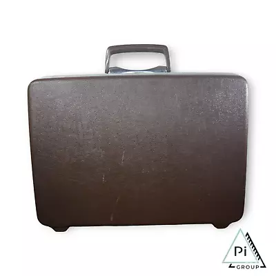 Vintage Samsonite Brown Silver Hard-Shell Travel Briefcase 18.5 X 13.5 In • $29.99