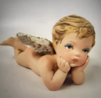 Elenore Vintage Ceramic Hand Painted Angel Cherub Figurine • $32.67