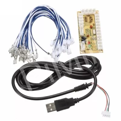 Zero Delay USB Encoder For PC Arcade Joystick Buttons 4.8mm Cables DIY US Stock • $12.99