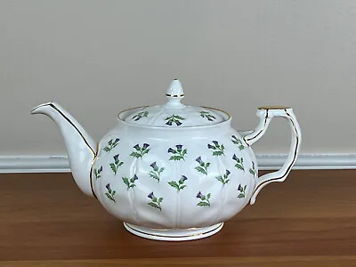 £102.30 • Buy Aynsley THISTLE Bone China 4-Cup Teapot Crocus Shape: EUC