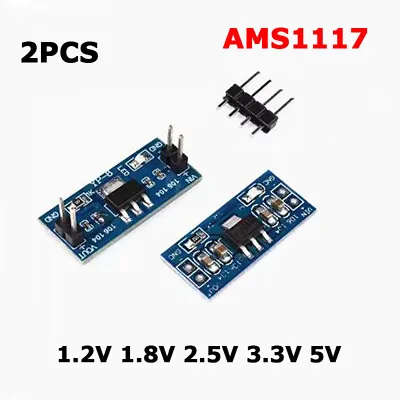 2Pcs AMS1117 -1.2V~5V DC Step-Down Voltage Regler Adapter Convertor Supply Modul • $4.37