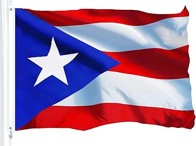 $3.95 • Buy Puerto Rico Flag 3x5 FT National Country Banner Polyester Grommets Puerto Rican