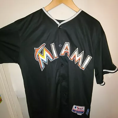 Miami Marlins #27 Giancarlo Stanton MLB Baseball Jersey Size 54 Mens Majestic • $58.53
