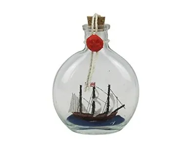 Mayflower Model Ship In A Glass Bottle 4  - Ship In A Bottle - Model Boat - Nau • $32.59