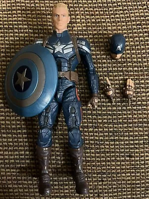 Marvel Legends Captain America Stealth Suit Winter Soldier Figure Mandroid BAF • $10