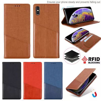 Case For Samsung A71 A51 A21S S20 FE A42 A8 Magnetic Ultra-Thin Flip Phone Cover • $12.09