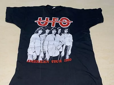 Vintage UFO 80 SHIRT ROCK TOUR SINGLE STICH Concert Iron Maiden Metallica • $85