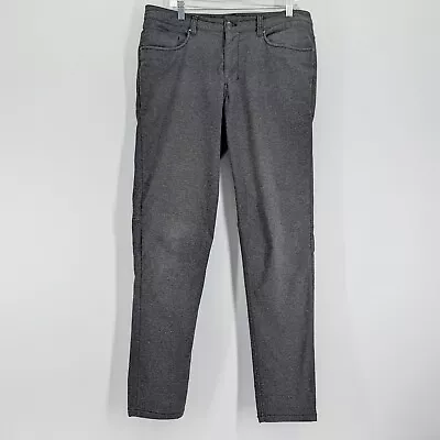 Lululemon Mens ABC Slim Fit 5-Pocket Pants 34 X 33 Tech Canvas Gray • $49.95