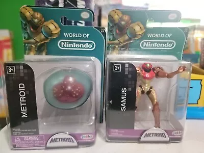 World Of Nintendo 2.5  Mini Figure: Metroid Samus And MOTROID Figure . NEW • $25