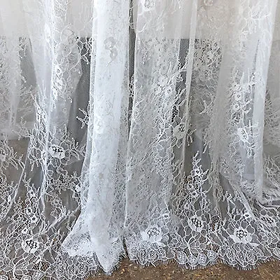 Chantilly Wedding Costume Lace Fabric Dancing Dress Veiling Blossom Tulle 1 PC • £16.95