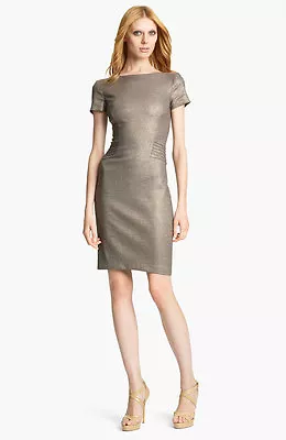 Blumarine Metallic Pencil Dress (size I 44/ D 38) • £184.88