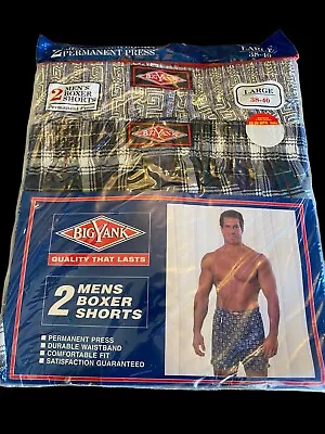 BIG YANK Mens Boxer Shorts Large 2 Pack Large 38-40  Vintage NOS • $24.99