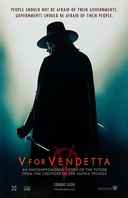 V For Vendetta Movie Poster (e)  - 11 X 17 Inches • $13.96