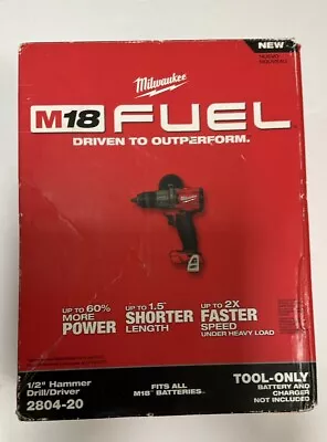 Milwaukee 1/2  HammerDrill/Driver2804-20 Tool Only Free Shipping • $139.99