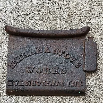 Antique Cast Iron Indiana Stove Works Stove Door • $19.95