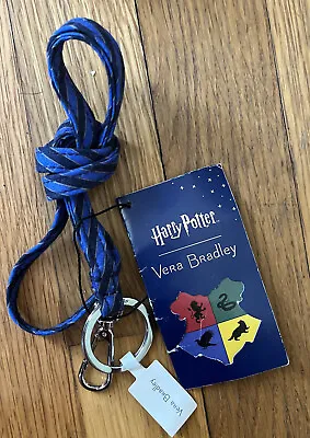 $9.99 • Buy Vera Bradley Harry Potter Ravenclaw Hogwarts House Lanyard Key Ring ID Clip NWT
