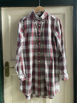 Fred Perry Ladies Size 10 Shirt Dress Tartan Gingham Checked • £3.20