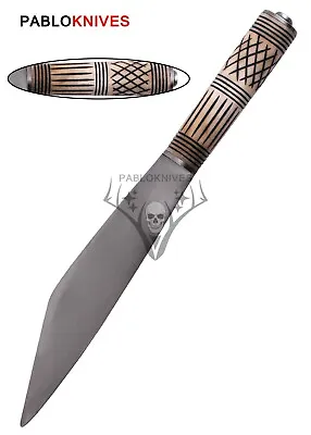 Hand Forged J2 Steel Hunting Viking Scramasax Seax Dagger With Bone Grip • $110