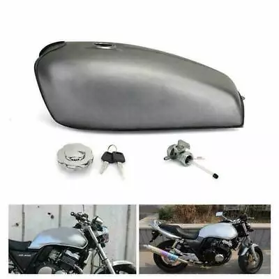 Universal 9L 2.4 Gal Cafe Racer Gas Fuel Tank For Yamaha XS For Suzuki For Honda • £79.98