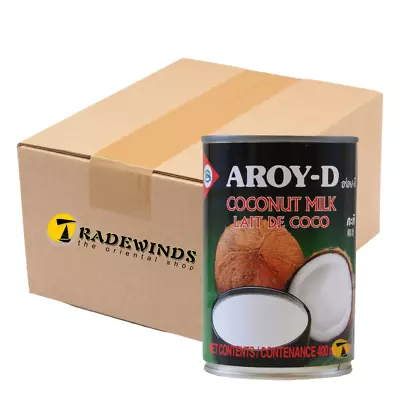 AROY-D COCONUT MILK - 6 X 400ml TINS • £14.95