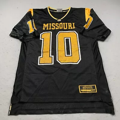 VINTAGE Missouri Tigers Jersey Mens Medium Black Football Colosseum NCAA Logo • $29.99