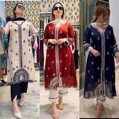 £39.59 • Buy Designer Wedding Party Wear New  Pakistani Salwar Kameez Suit Indian Womendress