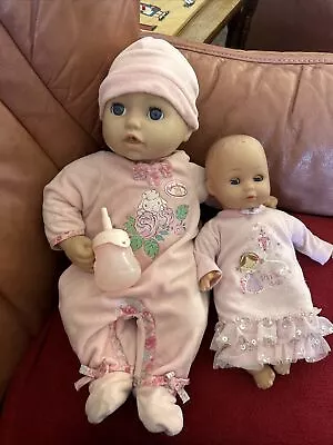 Baby Annabell 43cm Interactive Annabell Doll Zapf With Bottle FULLY WORKING • £7.99