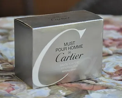 Must Pour Homme De Cartier (2001year) Edt 50ml 1.6 Oz Very Rare Hard To Find • $290