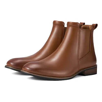 Rollda Men Chelsea Ankle Boot No-Slip Slip On Casual Dress Shoes ShockAbsorption • $43.99