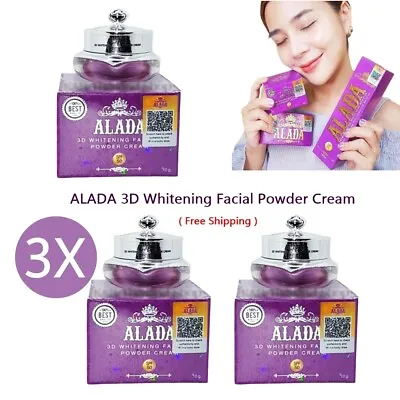 3X ALADA 3D Whitening Facial Powder Cream QR Code Booster Skin Anti Dark Spots • $54.87
