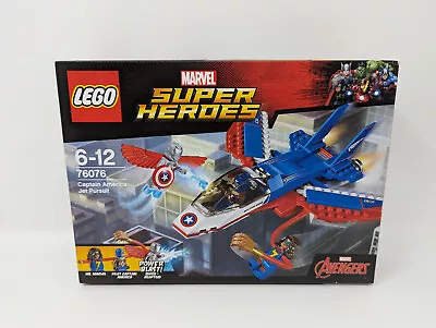 LEGO 76076 Marvel Super Heroes: Captain America Jet Pursuit - New & Sealed • £25