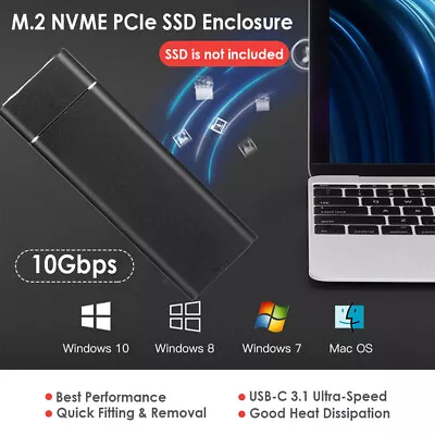 $31.49 • Buy M.2 NVME TO USB 3.1 Enclosure Type-C Storage Case Adapter SSD SATA External Box