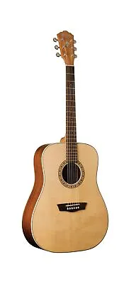Washburn Harvest 6 String Acoustic Guitar Right Light Brown (WD7S-A) WD7S-A • $288.43
