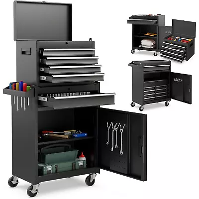 5-Drawer Rolling Tool Storage Cabinet With Detachable Top Tool Box Liner • $148.79