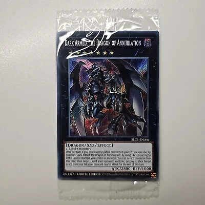 Dark Armed The Dragon Of Annihilation- BLC1 EN006 - Yugioh - Secret Rare Promo  • £4.45