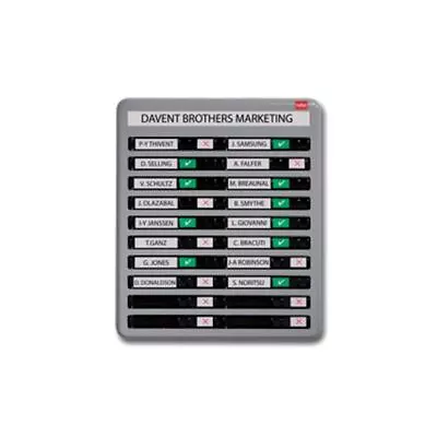 £137.26 • Buy Nobo In/Out Board 10 Names Sliding Indicator Wall Hanging Office Organisation