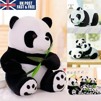 Giant Bamboo PANDA TEDDY BEAR Stuffed Cuddly Soft Toy Pillow Doll Home Kids Gift • £9.99