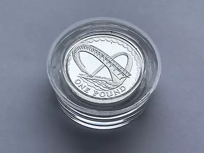 ~Simply Coins~ 2007 SILVER PROOF PIEDFORT MILLENNIUM BRIDGE ONE 1 POUND COIN • £39.50
