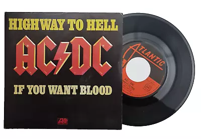 AC/DC - Highway To Hell / If You Want Blood 7  1979 Australian Press Vinyl EX • $35