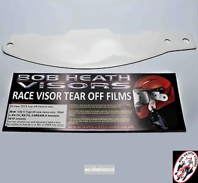 Arai Tear Offs Vas-v Rx-7v Race Visor Bhv533v Bulk Pack X 30 Clear Bhvt015 • £16.99