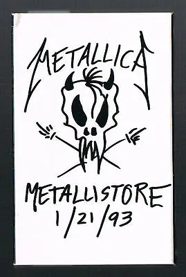 METALLICA Metallistore 1/21/93 ORIGINAL PROMO CASSETTE 3 Tracks LIVE IN RUSSIA • $99.99