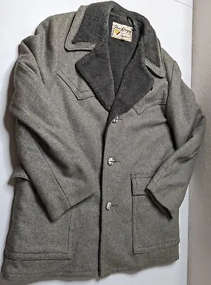 Vintage Fox Knapp Jacket Men's Size 40 Gray Distinctive  Sportwear • $65.98