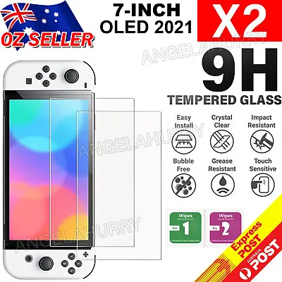 Up To 2X For Nintendo Switch OLED  Tempered Glass Screen Protector NEW • $5.24