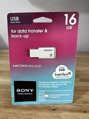 SONY USB 2.0 Flash Drive Memory Stick LED Window Mac 16gb MicroVault USM16MWTG • $29.99