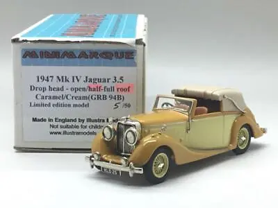 $236.13 • Buy Minimarque 1947 Mk Iv Jaguar 3.5 Drop Head Half Roof Caramel Cream Grb94b Ltd 50