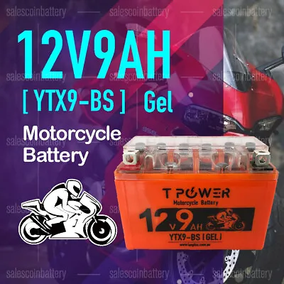 12V 9Ah YTX9-BS Motor Cycle GEL Battery Dirt Bike ATV Quad Scooter Gokart Mower • $43.95