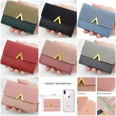 £3.99 • Buy Women Short Small Money Purse Ladies Leather Folding Coin Card Holder Wallet-k1