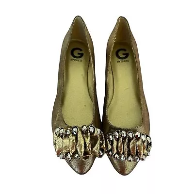 G By Guess Gold Pointed Toe Flats • $25